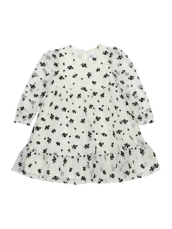 GAP GAP Рокля  черно / мръсно бяло