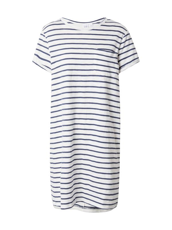 GAP GAP Рокля  нейви синьо / бял меланж