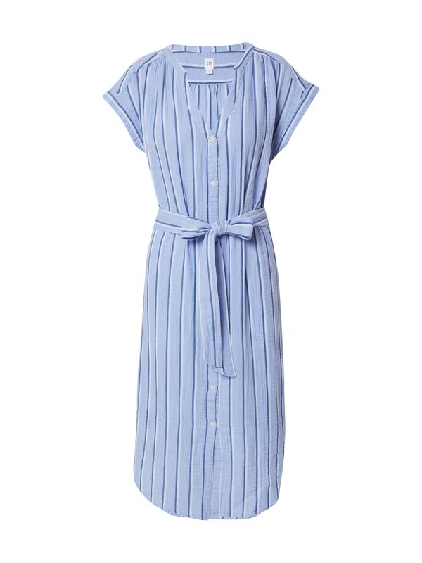 GAP GAP Рокля тип риза  нейви синьо / светлосиньо / бяло