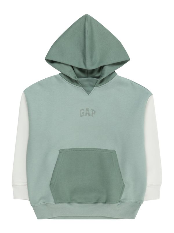 GAP GAP Суичър 'FASHION ARCH'  смарагдово зелено / нефритено зелено / бяло