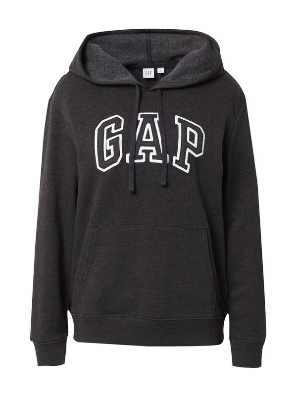 GAP GAP Суичър 'HERITAGE'  антрацитно черно / бяло