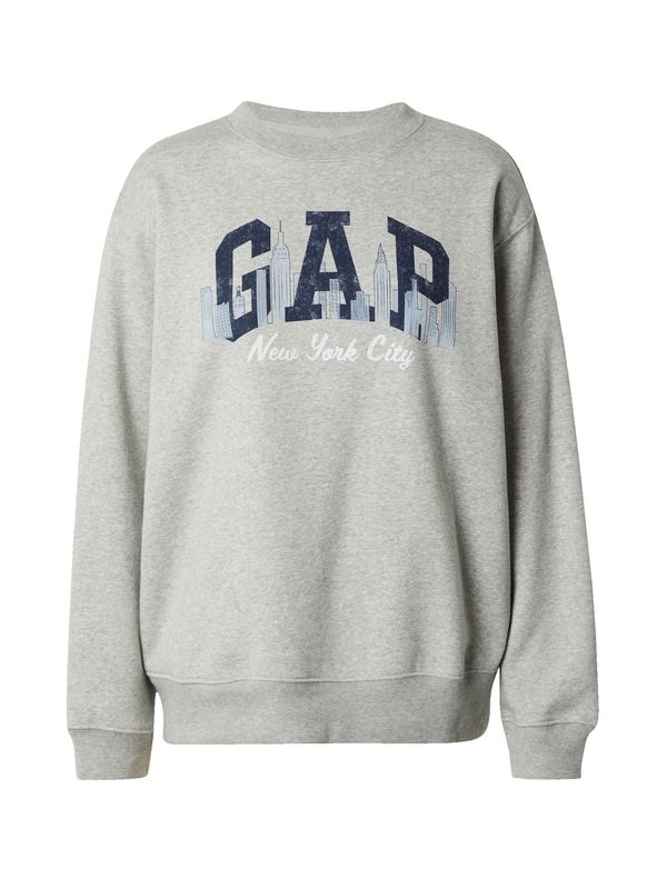 GAP GAP Суичър  нейви синьо / светлосиньо / сив меланж / бяло