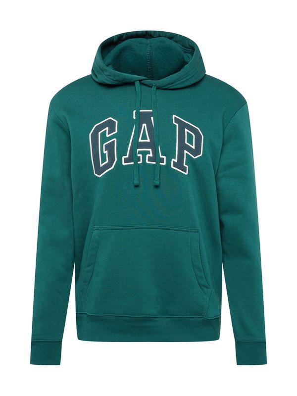 GAP GAP Суичър  нейви синьо / тъмнозелено / бяло