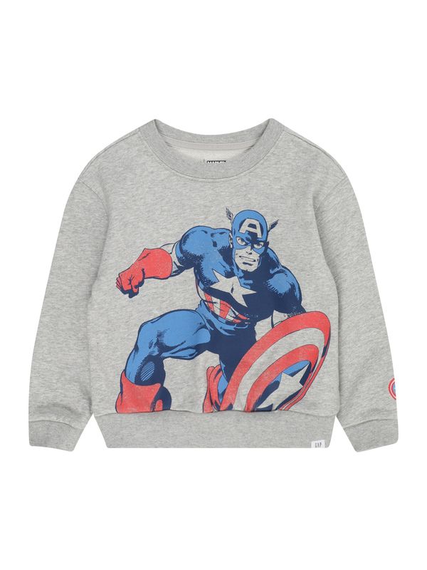 GAP GAP Суичър  синьо / сив меланж / оранжево