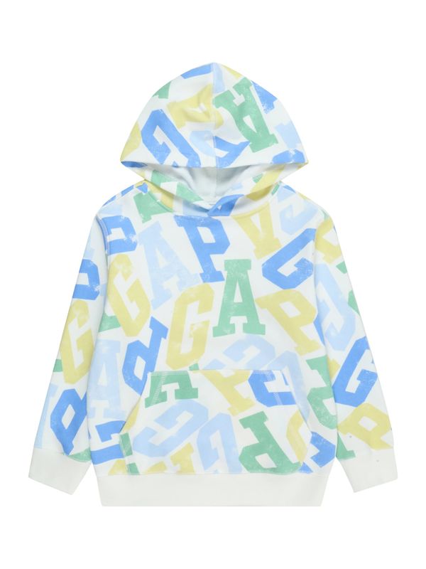 GAP GAP Суичър  синьо / жълто / светлозелено / бяло