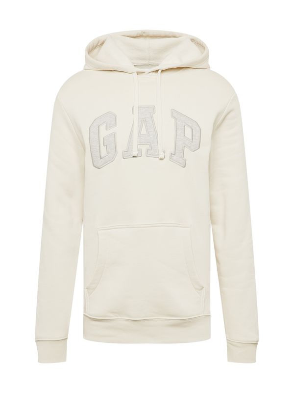 GAP GAP Суичър  сив меланж / естествено бяло