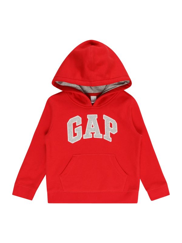 GAP GAP Суичър  сиво / червено / бяло