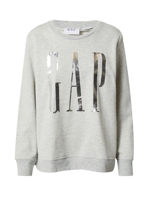 GAP GAP Суичър  сребърно сиво / сив меланж