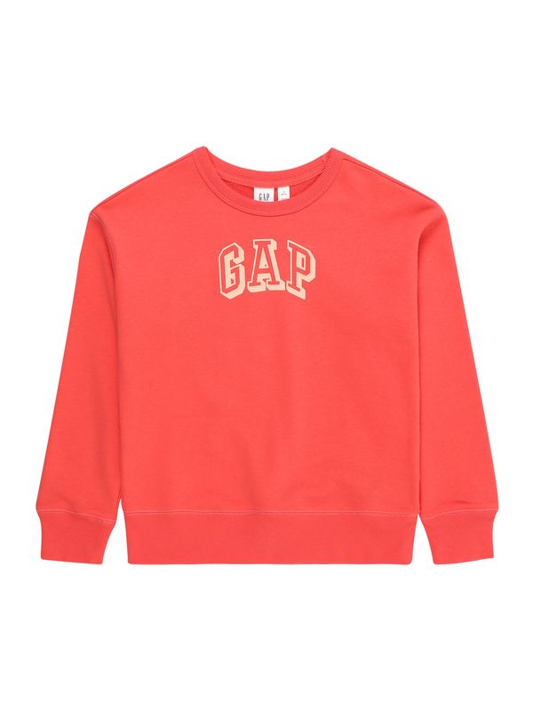 GAP GAP Суичър  телесен цвят / ярко червено