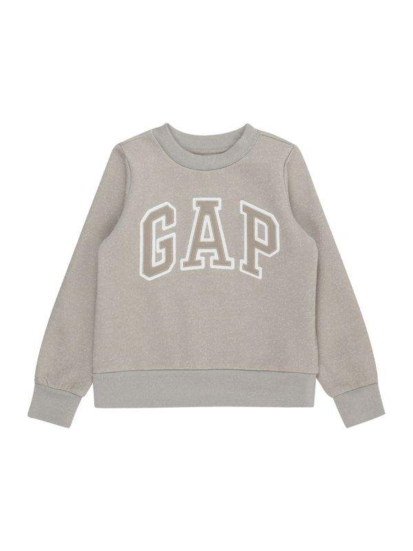GAP GAP Суичър  тъмнобежово / сребърно / бяло