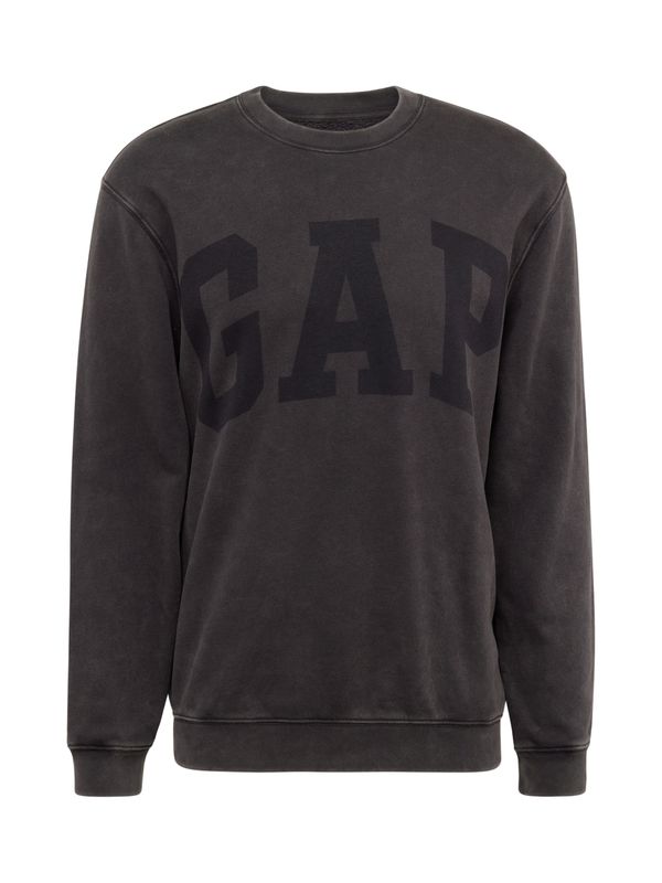 GAP GAP Суичър  тъмносиво / черно