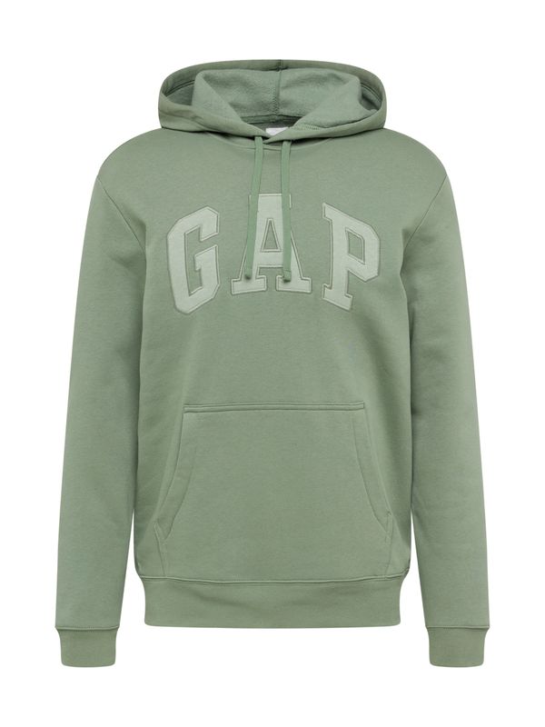 GAP GAP Суичър  зелено / тъмнозелено