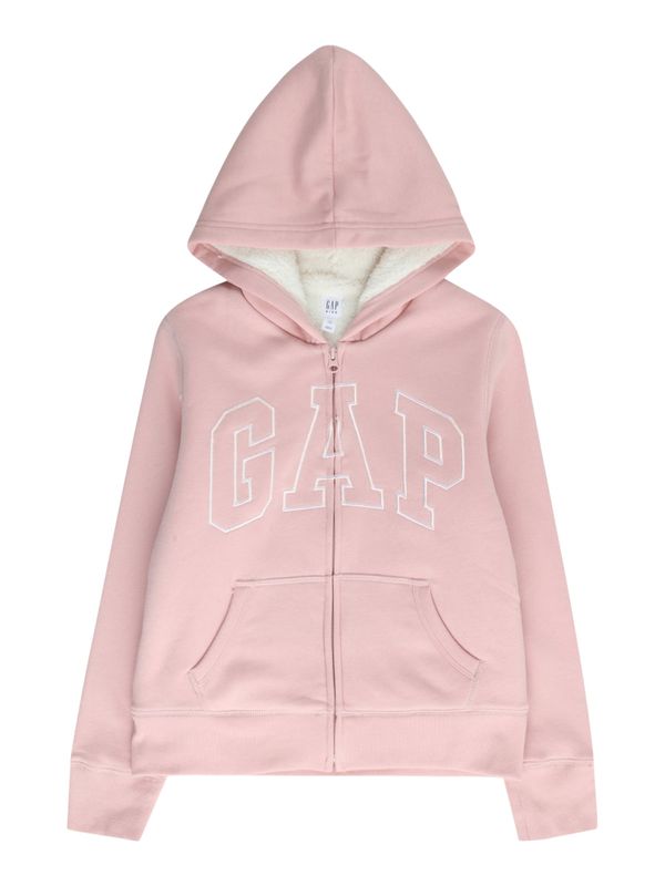 GAP GAP Суичъри с качулка  бледорозово / бяло