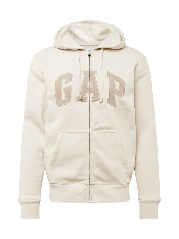 GAP GAP Суичъри с качулка 'HERITAGE'  бежово / тъмнобежово
