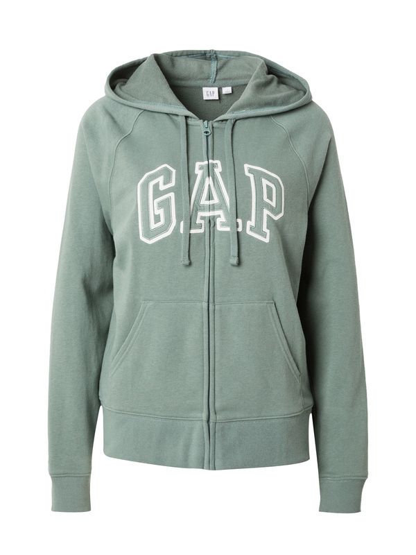 GAP GAP Суичъри с качулка 'HERITAGE'  пастелно зелено / бяло