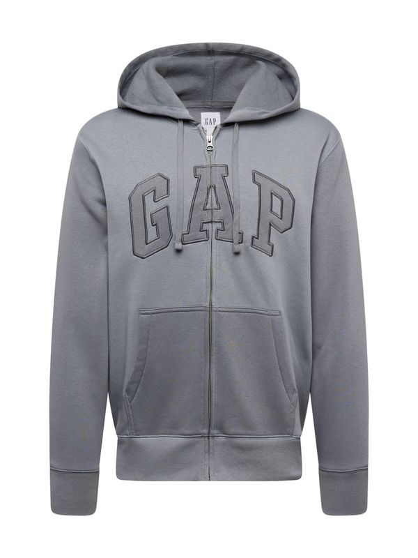 GAP GAP Суичъри с качулка 'HERITAGE'  сиво / тъмносиво
