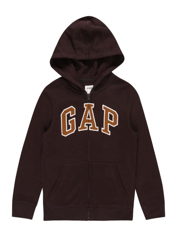 GAP GAP Суичъри с качулка  пуебло оранжево-кафяво / светлокафяво / бяло