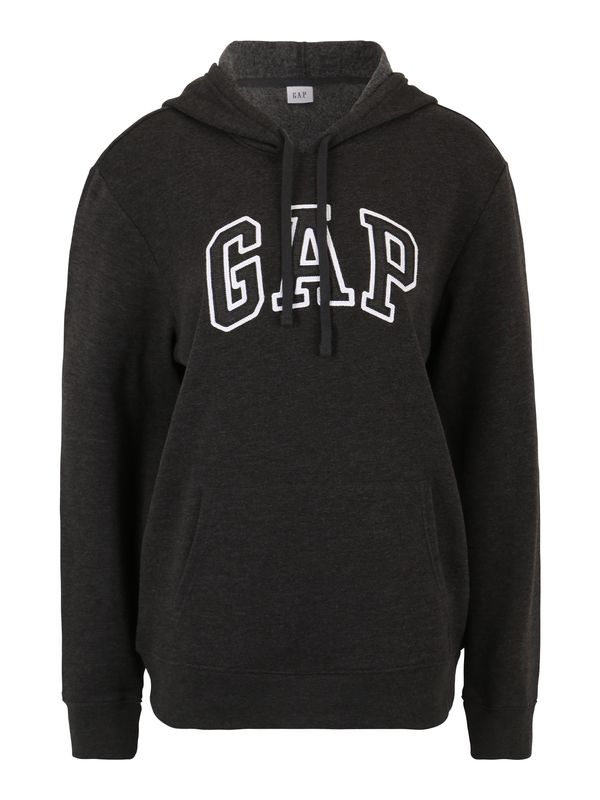 Gap Tall Gap Tall Суичър 'HERITAGE'  антрацитно черно / бяло