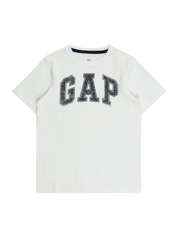 GAP GAP Тениска 'ARCH SCREEN'  черно / мръсно бяло