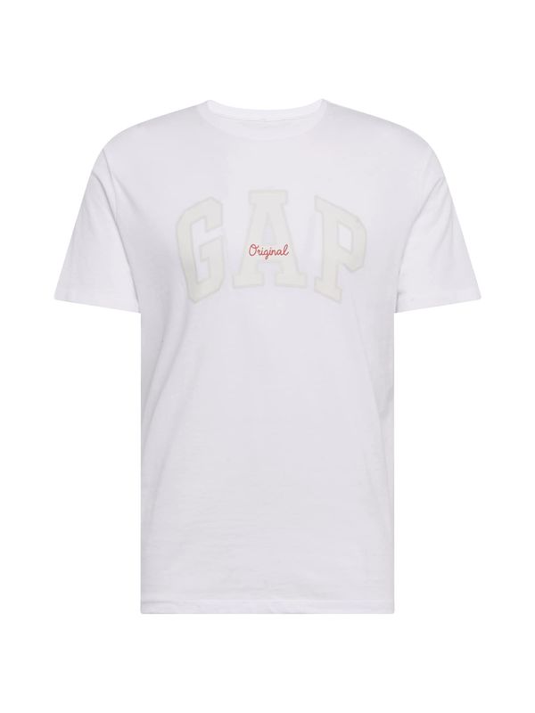 GAP GAP Тениска  бежово / бяло