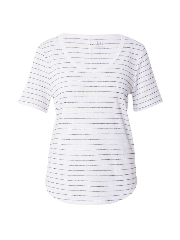 GAP GAP Тениска  черно / бял меланж