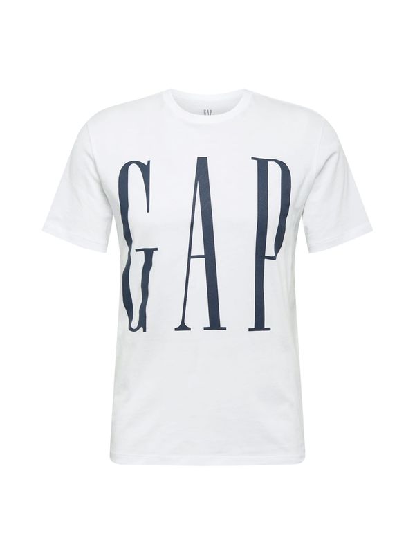 GAP GAP Тениска  черно / бяло
