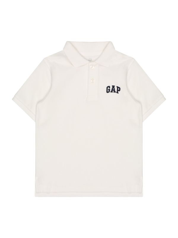GAP GAP Тениска  черно / мръсно бяло