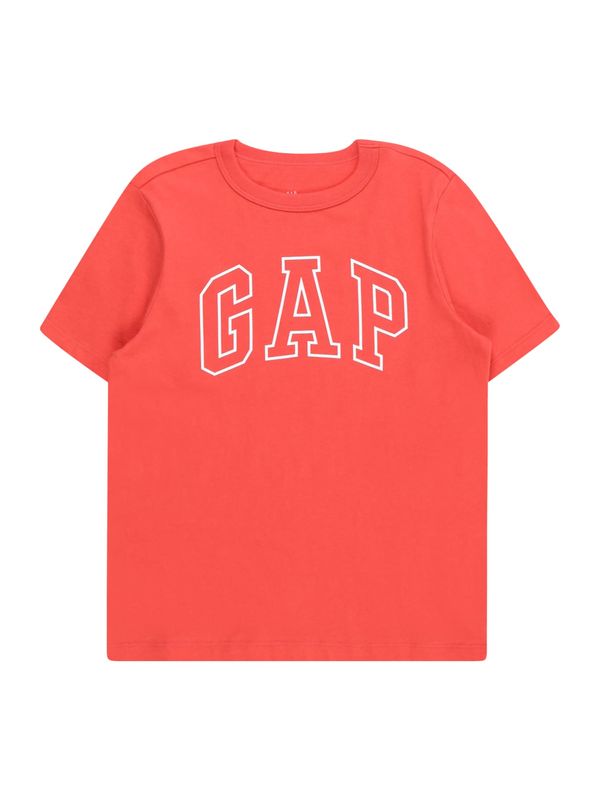 GAP GAP Тениска  червено / бяло