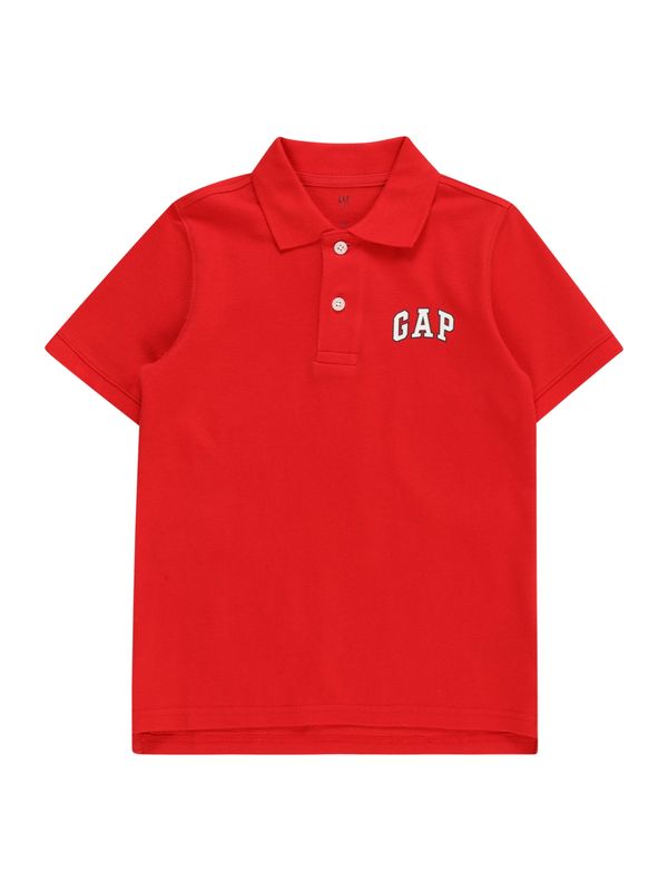 GAP GAP Тениска  червено / бяло