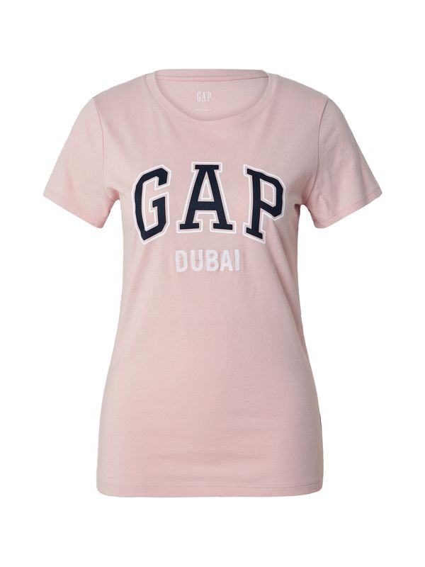 GAP GAP Тениска 'DUBAI'  нощно синьо / пастелно розово / бяло