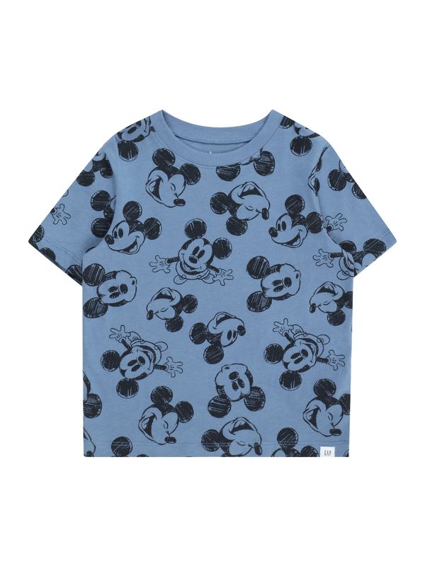 GAP GAP Тениска  гълъбово синьо / черно