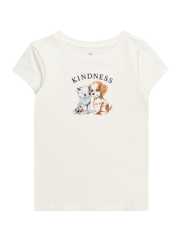 GAP GAP Тениска 'JAN'  сиво / оранжево / черно / бял памук