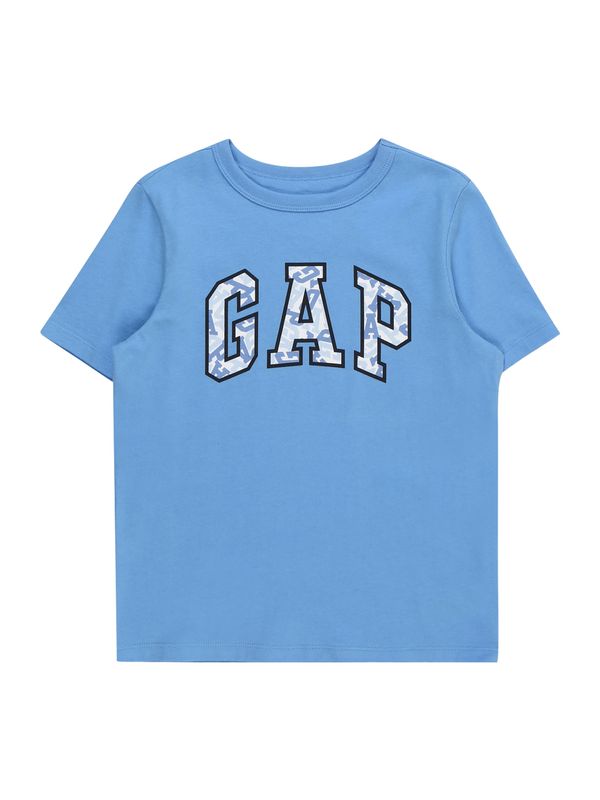 GAP GAP Тениска  лазурно синьо / светлосиньо / черно / бяло