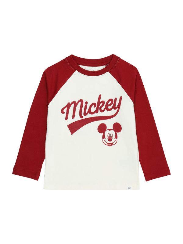 GAP GAP Тениска 'LOVE HOLIDAY'  слонова кост / червено