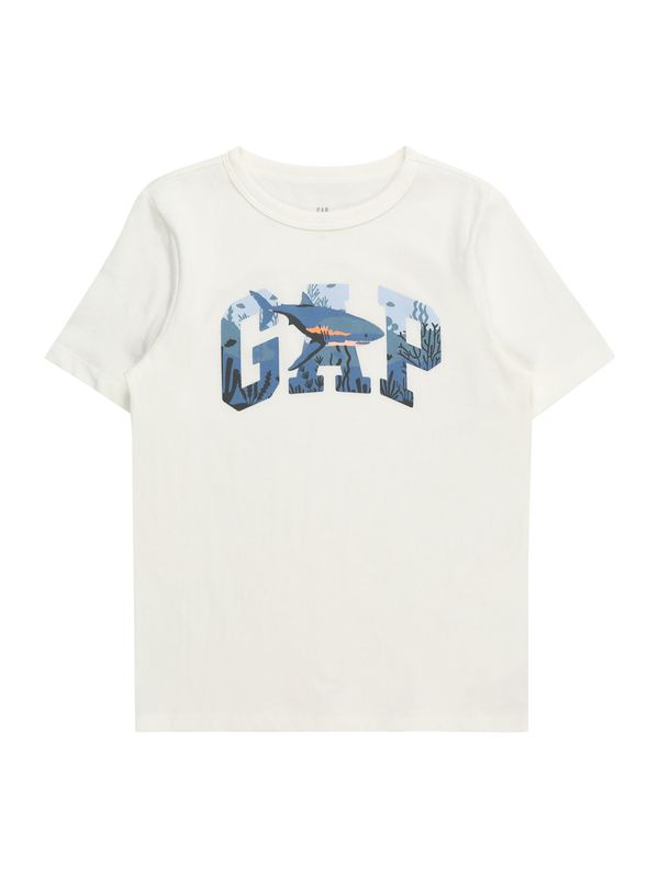 GAP GAP Тениска 'MAR'  нейви синьо / светлосиньо / оранжево / бяло