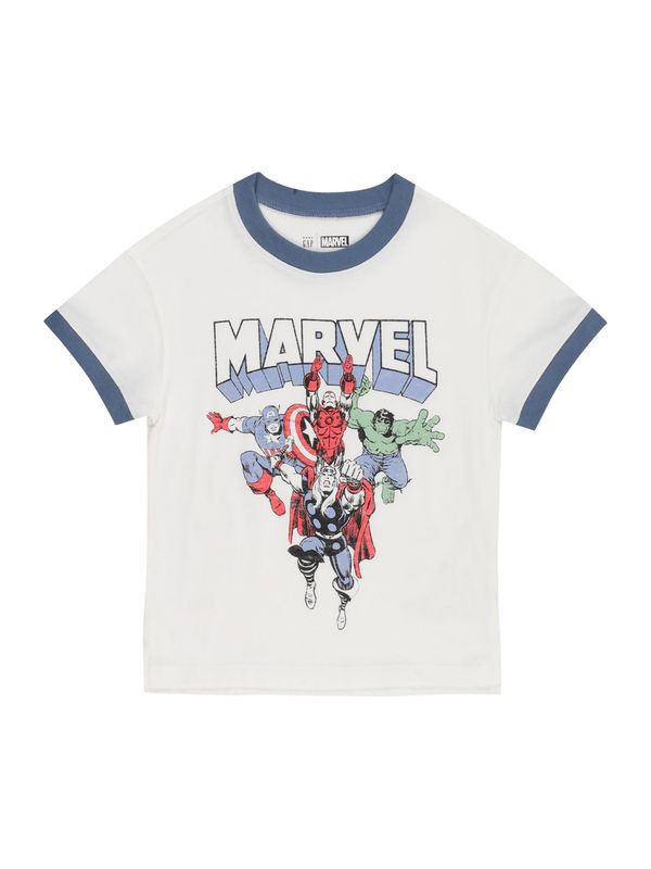 GAP GAP Тениска  небесносиньо / червено / черно / мръсно бяло