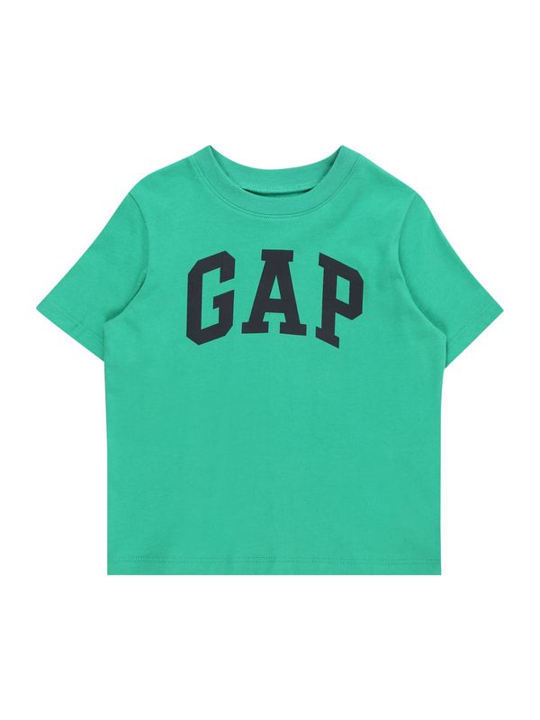GAP GAP Тениска  нефритено зелено / черно