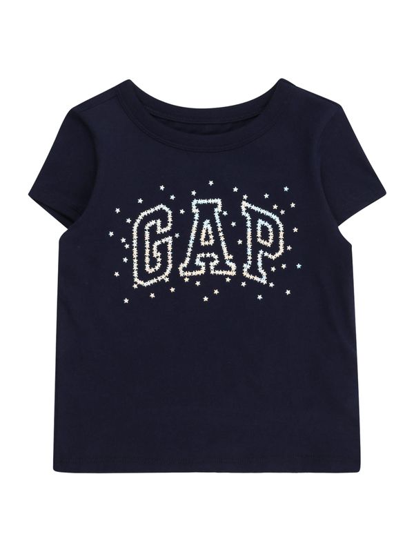 GAP GAP Тениска  нейви синьо / бяло