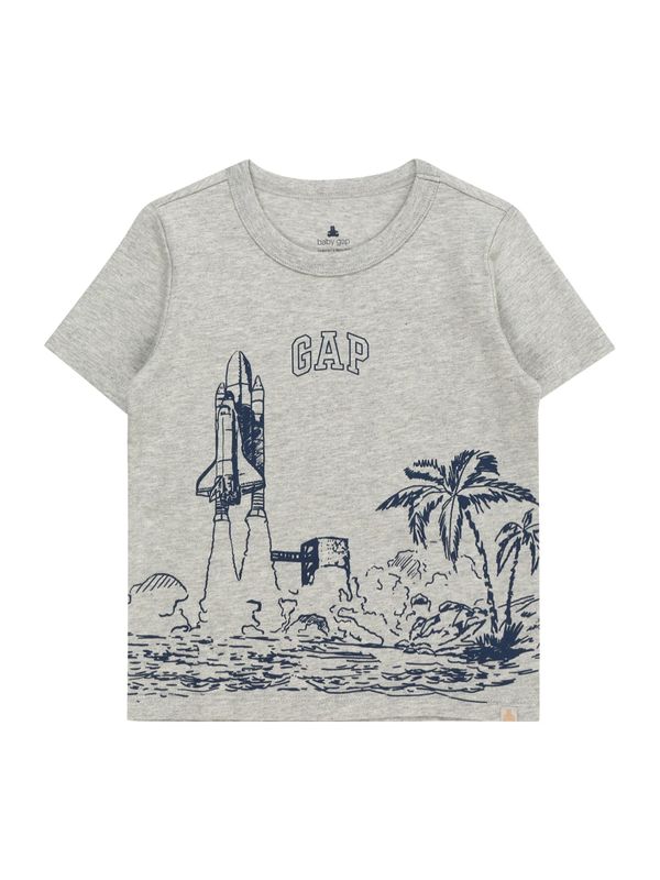 GAP GAP Тениска  нейви синьо / сив меланж