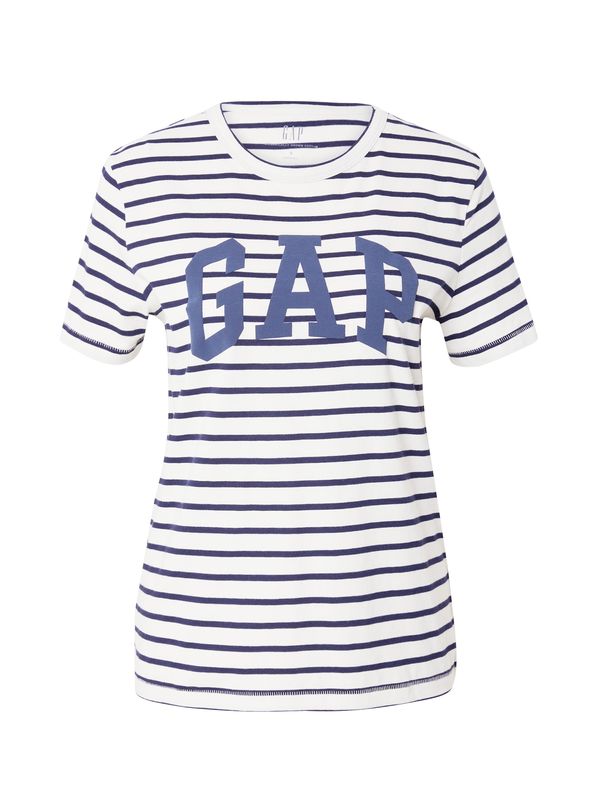 GAP GAP Тениска 'NOVELTY'  нейви синьо / опушено синьо / бяло