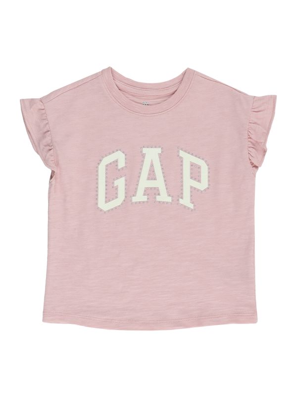 GAP GAP Тениска  пепел от рози / бяло