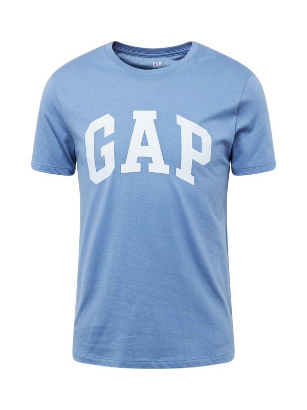 GAP GAP Тениска  сапфирено синьо / бяло