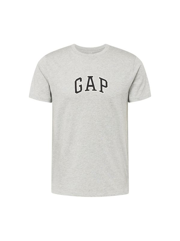GAP GAP Тениска  сив меланж / черно / бяло