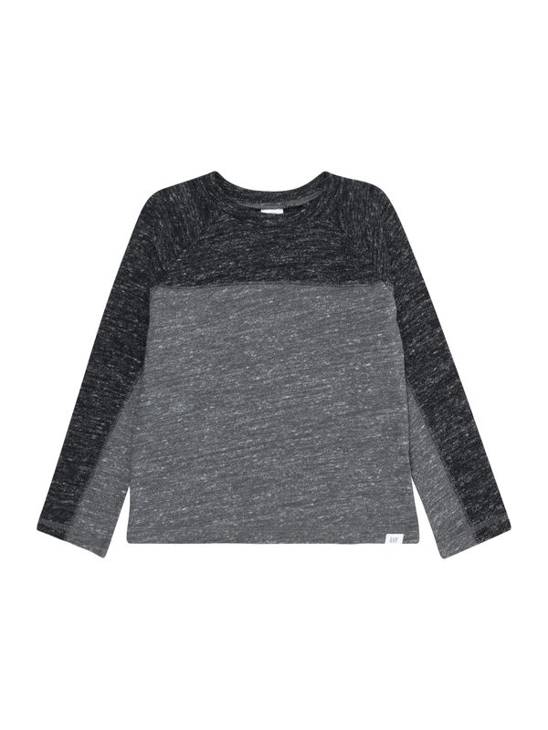 GAP GAP Тениска  сив меланж / черно