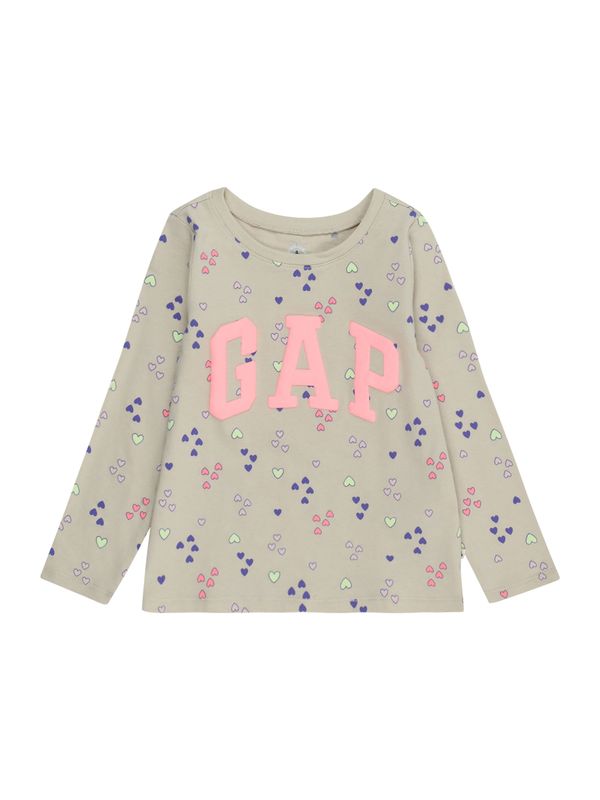 GAP GAP Тениска  сиво-бежово / пъстро / светлорозово