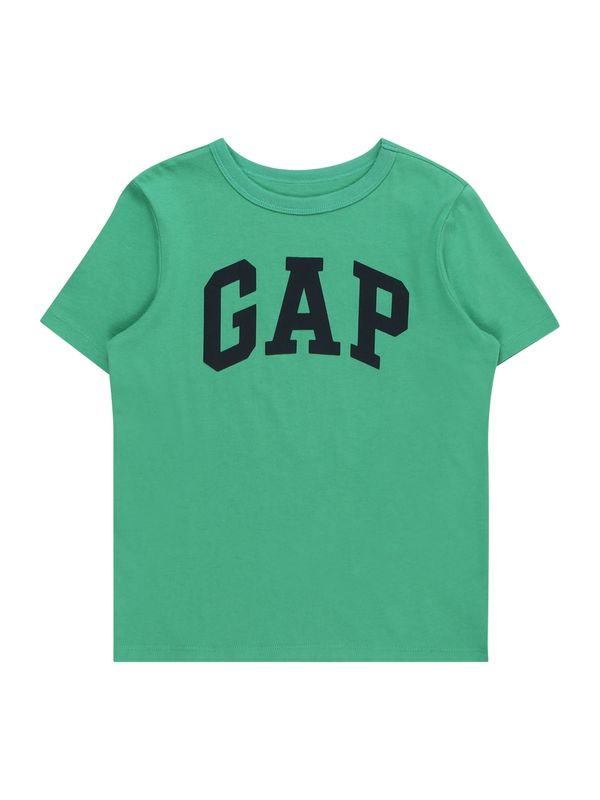 GAP GAP Тениска  смарагдово зелено / черно