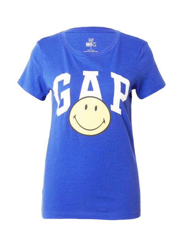 GAP GAP Тениска 'SMILEY'  синьо / светложълто / бяло