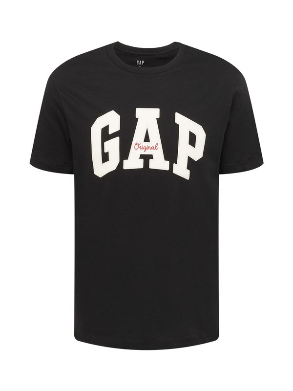 GAP GAP Тениска  светлочервено / черно / бяло