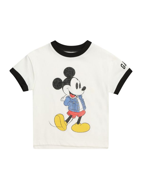 GAP GAP Тениска  светлосиньо / червено / черно / мръсно бяло