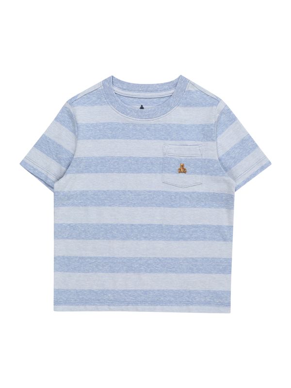 GAP GAP Тениска  светлосиньо / синьо меланж / кафяво